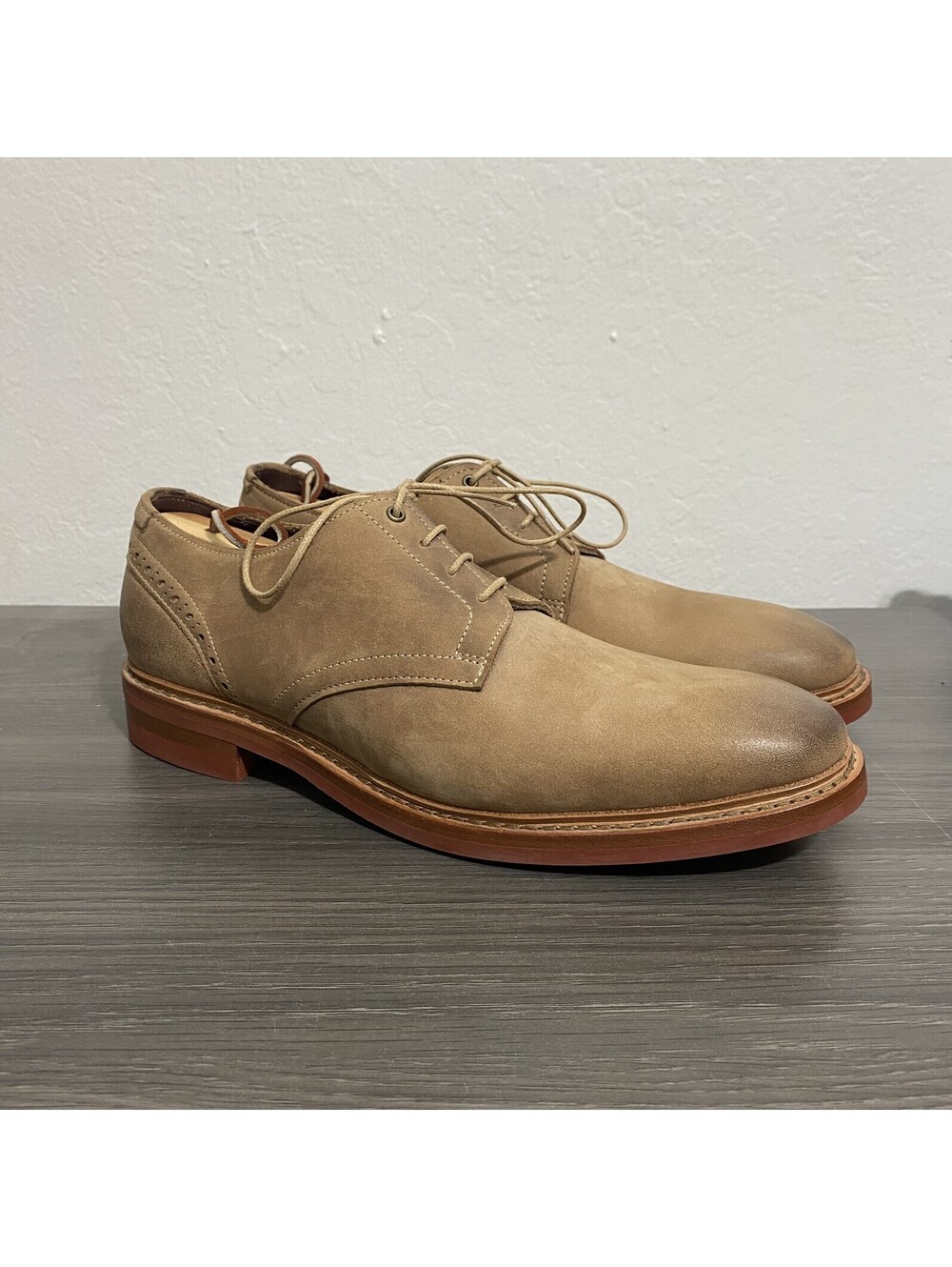 Allen Edmonds Eastgate Suede Derby Shoes Goodyear Welt DAINITE Sole USA Made 9D